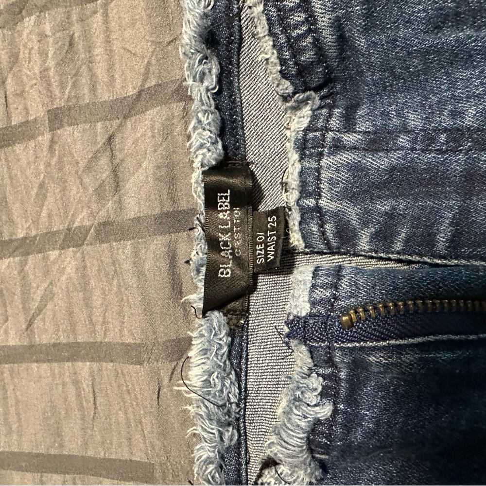 Black Label Distressed Denim Jeans